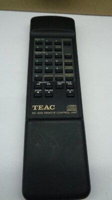 TEAC RC-505 REMOTE CONTROL Cleaned and Tested Used