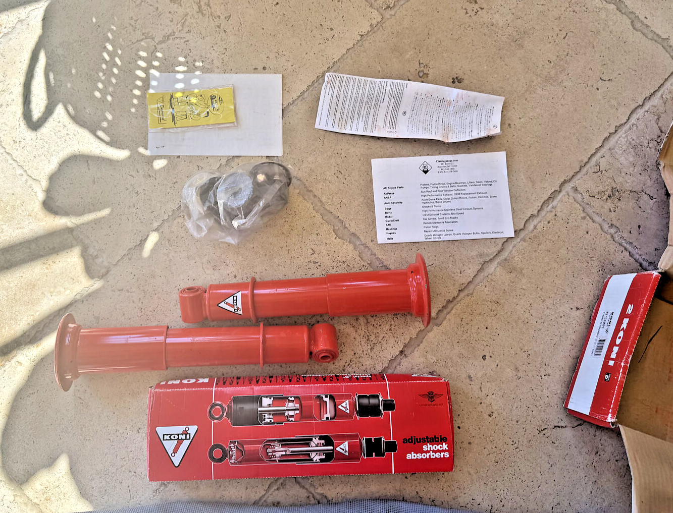 New Koni Red Front & Rear Shocks for 1982 Aston Martin - Rare!