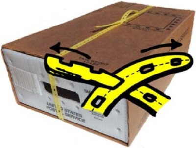 Mail Tray Strapping, Postal Strapping for USPS Bulk Mail Trays 50 ft to 1000 ft