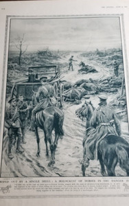 [#1774] A Holocaust of Horses in the Danger Zone (The Graphic 1917)