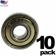 608-ZZ Ball Bearing 8x22x7 Dual Shielded Metal Chrome Skateboard 608Z 10 QTY 
