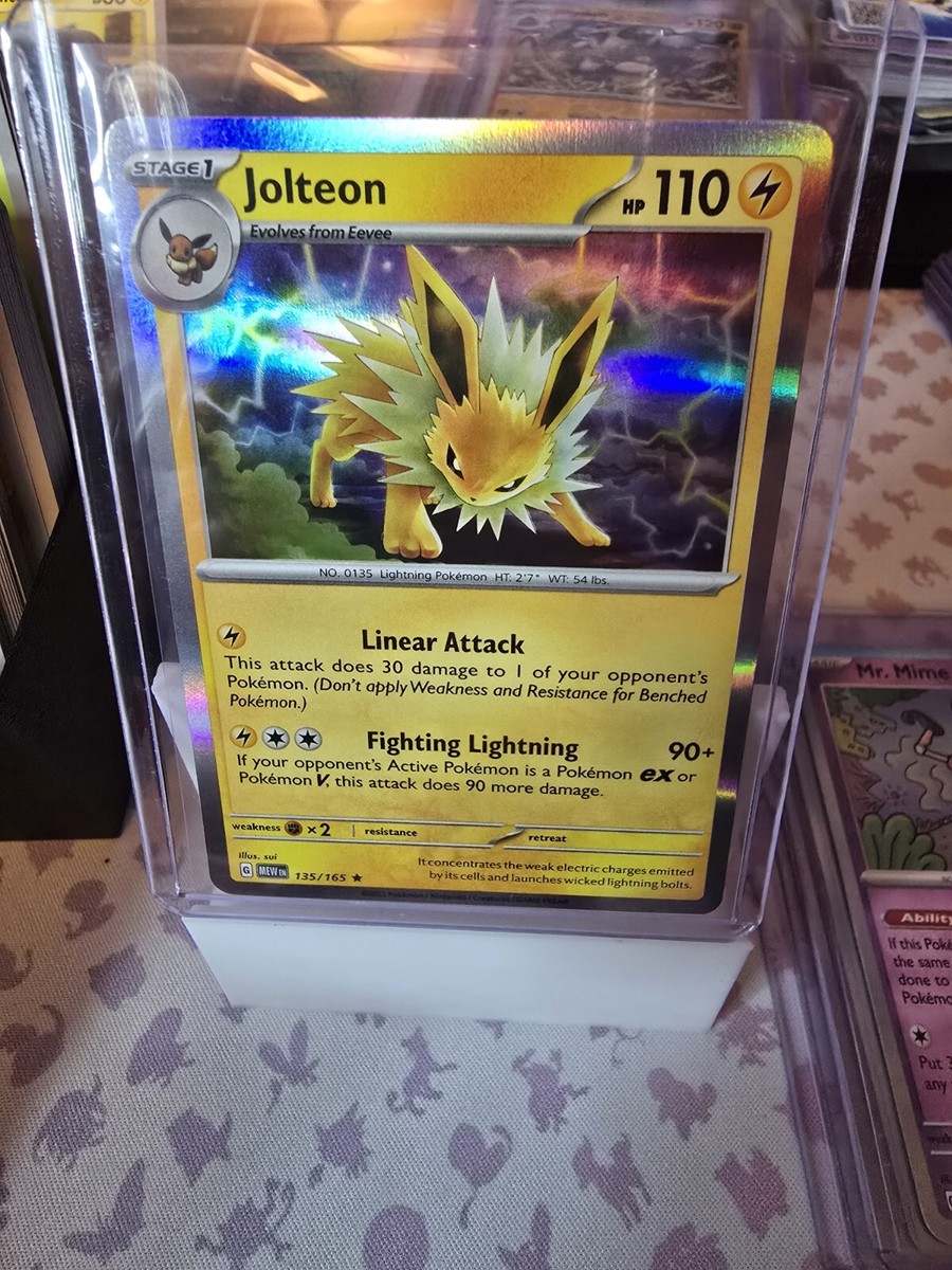 Jolteon 135/165 Holo Rare Scarlet & Violet 151 Pokemon Pack Fresh