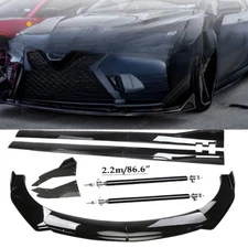 Front Bumper Lip Splitter Spoiler Side Skirt Strut Rod For Toyota Camry 18-20