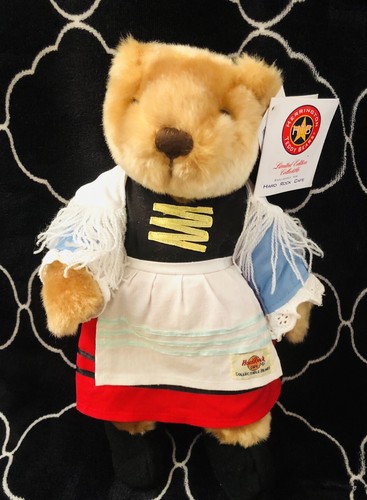 2004 Herrington Teddy Bear Hard Rock Cafe Germany Dress Plush Limited Edition - Picture 1 of 14