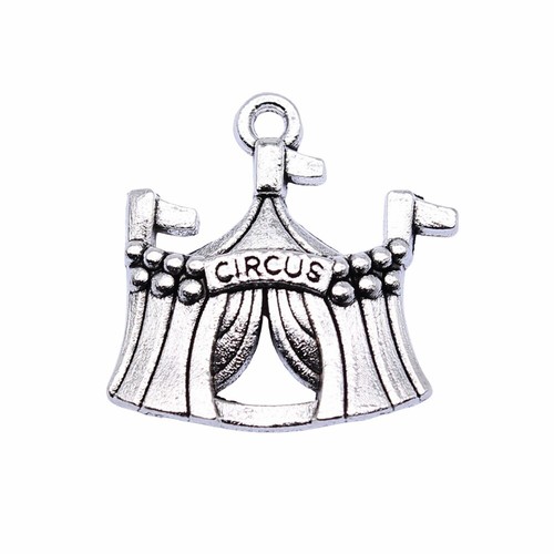 54 Pcs Tibetan Silver Circus Charms Pendant 23X21MM Diy Making B15794 - Picture 3 of 3