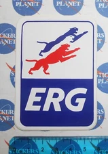 ORIGINAL ERG FUELS AND LUBRICANTS CAR MOTORCYCLE TUNING STICKER STICKER DECAL