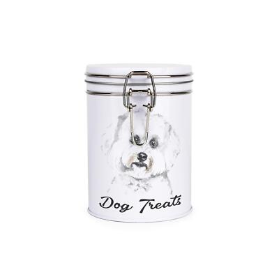 Bichon Frise Hundeleckerli Kanister - Neuheit Hund Thema Aufbewahrung Geschenk Dose