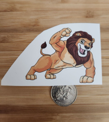  ️Fitness Sticker Weight lifting Sticker Gym LION Sticker Body Building ️