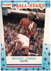 1989-90 Fleer All-Stars Sticker Michael Jordan Card #3 Bulls