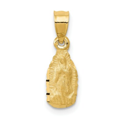 14k Yellow Gold Our Lady of Guadalupe Religious Charm Pendant 0.37" | eBay