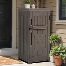 60 Gallon Resin Parcel Delivery Box Lockable Weatherproof Package Mail Drop Box