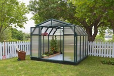 Walk-In Greenhouse 8ft Premium Polycarbonate Hobby Gardener Barn shape