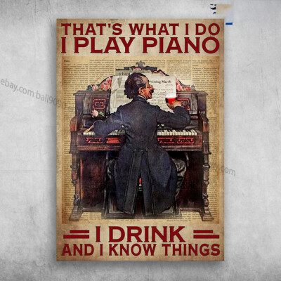 Old Man Plays Piano, Drink Wine - That's What I Do, I Play Piano, I Drink, An...