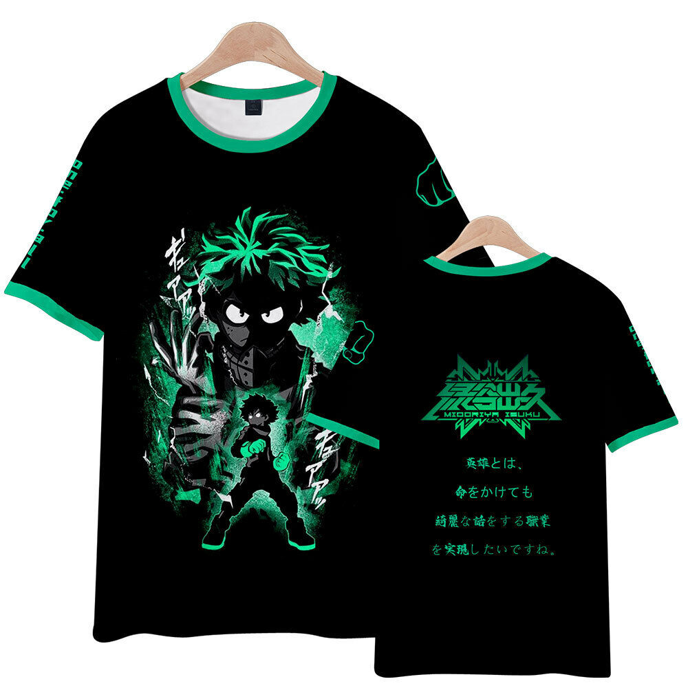 8 Izuku Midoriya Boku Anime Tshirt Design - Anime Design Png