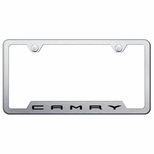 Toyota Camry Brushed Chrome Stainless Steel License Plate Frame eBay