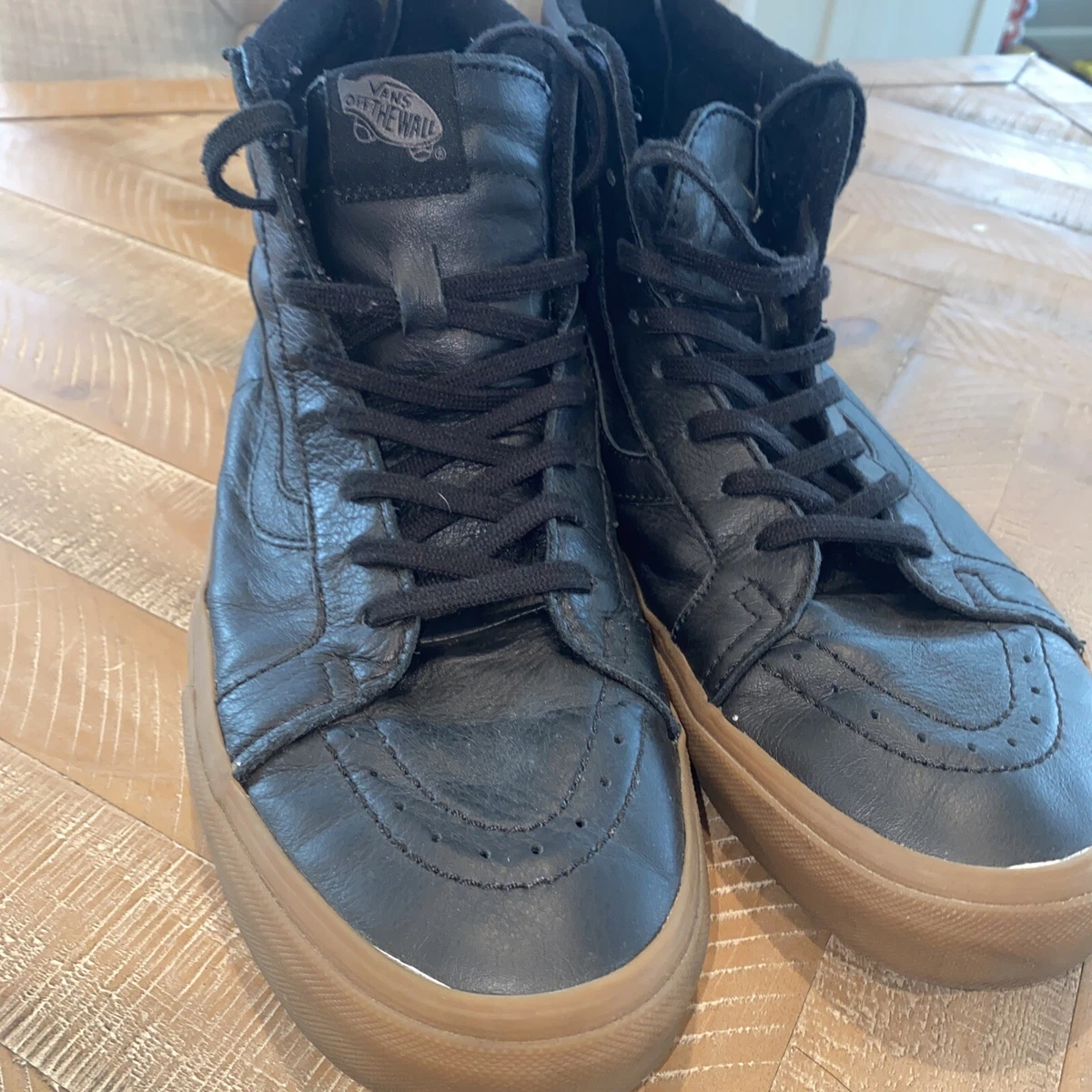 vans high top zipper back