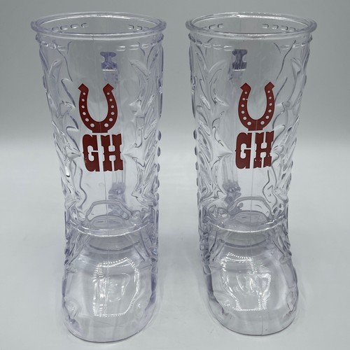 2 (Two) Disneyland Golden Horseshoe 20oz Plastic Boot Mug (AP Exclusive Item) - 第 1/6 張圖片