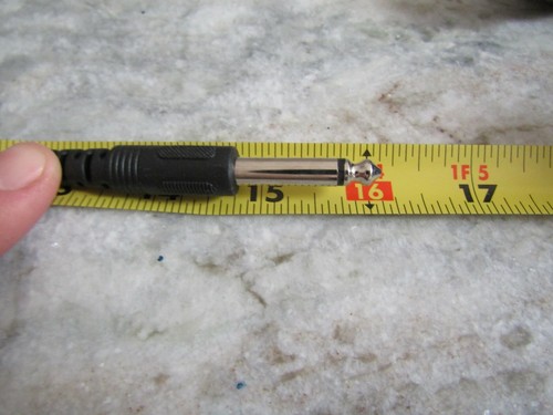 3 16 INCH GUITAR CABLE / CORD - 1.5' FOOT PEDAL JUMPER - STREIGHT ENDS - Imagen 4 de 4