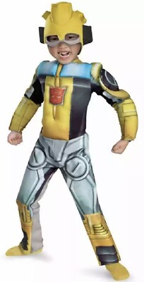 Bumblebee Transformer Rescue Bots Dress Up Halloween Toddler Child Costume 3T-4T