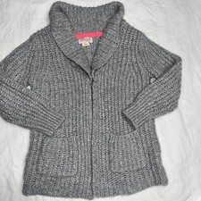 Cat  Jack Gray Cardigan Glittery Sweater 2T