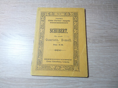 Payne's Kleine Partitur-Ausgabe: Schubert - Quartett D-Moll / Taschenbuch