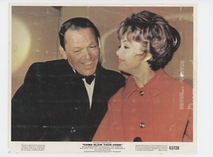 3 Movie Stills 1 Color, 1 Blk & Wht 8x10 "Come Blow Your Horn" Sinatra+Kelly