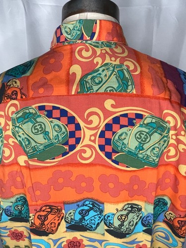 Reyn Spooner Disney Herbie the Love Bug Hawaiian Shirt Large L Rare Old Stock - Picture 8 of 10