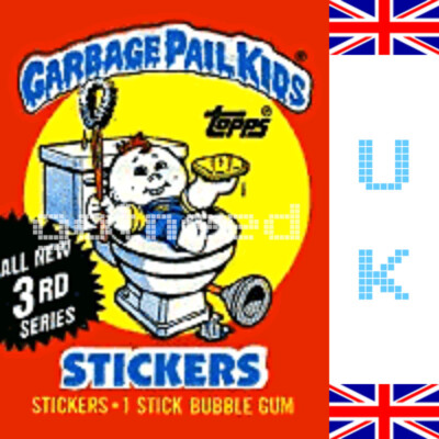 1987 UK Garbage Pail Kids 3rd Series Single Cards : Complete Your Set : You Pick