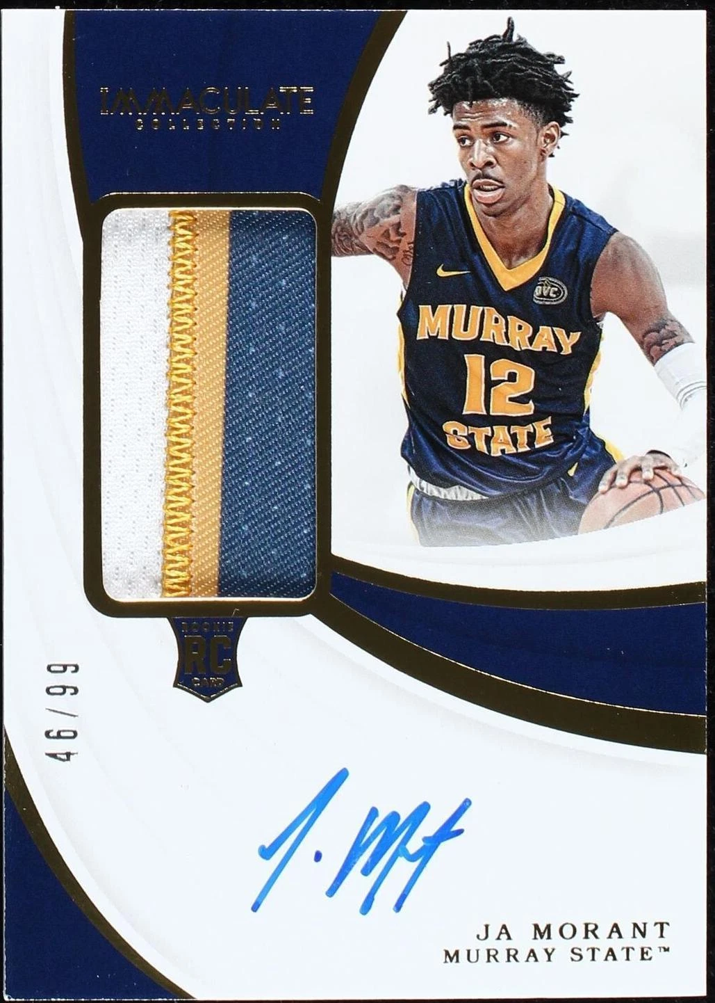 2019 Panini National Treasures Collegiate - Ja Morant #82 for sale