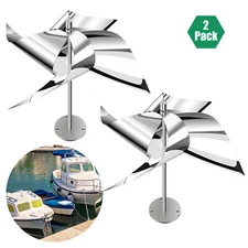 2 pcs Reflective Bird Repellent Wind Spinners Garden Outdoor Pest Control Decor
