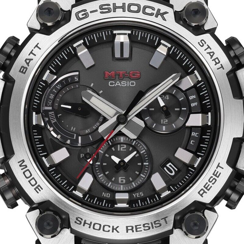 CASIO G-SHOCK MT-G MTG-B3000D-1AJF Silver Bluetooth Solar Atomic Men Watch  JAPAN