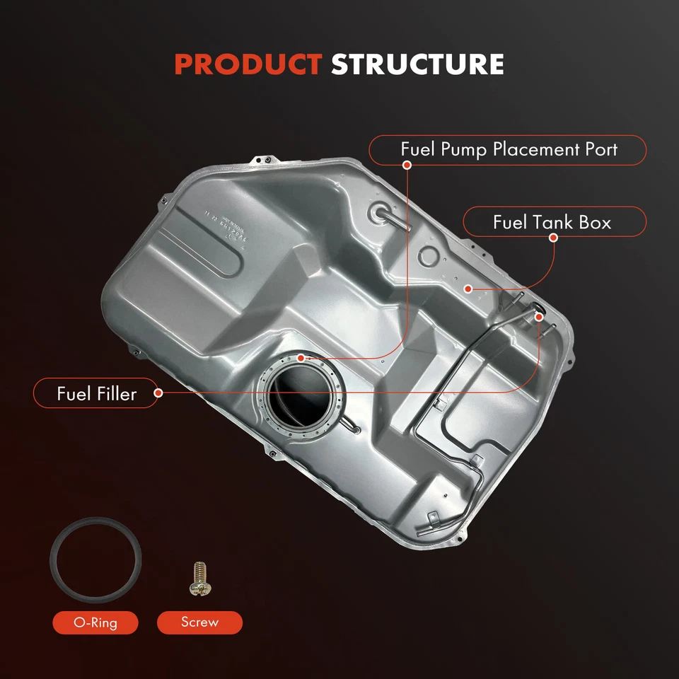 Tanque de combustible plateado de 14,5 galones para Hyundai Elantra 2003 2004 2005-2006 L4 2,0 L Foto 2 de 4