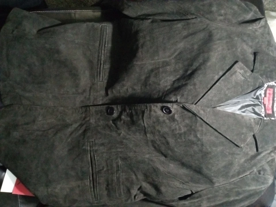 Excelled Suede Jacket Dk. Brown M - Image 2 of 4