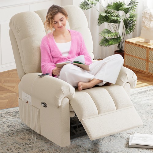 Elektrisch Relaxsessel Fernsehsessel Liegefunktion Sofa Relaxstuhl Ergonomisch - Bild 2 von 32