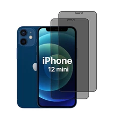 iPhone 12 mini Privacy Screen Protectors (2 Pack) Anti-Spy Tempered Glass