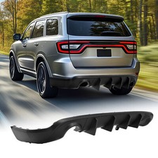 For Dodge Durango 2011-2025 Matte Black Shark Fin Rear Bumper Diffuser