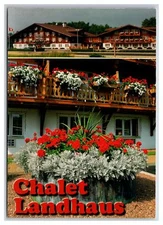 CHALET LANDHAUS INN hotel ~ New Glarus Wisconsin ~ Restaurant Sugar river
