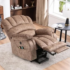 Large Power Lift Electric Recliner Chair with Extended Footrest for Elderly