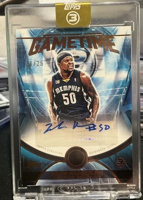 Zach Randolph 2025-26 Topps Three 3 Gametime Bronze Auto /25