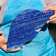 9.19LB Natural lapis lazuli quartz crystal freeform specimen healing decor