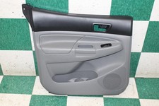 05-15 Tacoma Double Cab Gray Black Lf Left Driver Rear Door Trim Panel Armrest