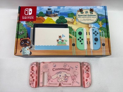 nintendo switch animal crossing edition and case