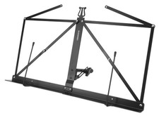 Pupitre de Table Musique Musicien Pliable Support Base Robust Metal Noir Housse