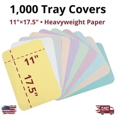 1000pcs Paper Tray Covers 11x17.5 Heavyweight Disposable Size C Dental Tattoo