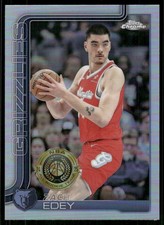 2025-26 Topps Chrome #128 Zach Edey Refractor