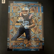 2025 Panini Mosaic Treveyon Henderson Rookie Stained Glass SSP Case Hit Jumbo RC