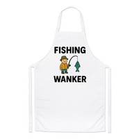 Fishing Wanker Chefs SchüRze Fisch Fischer Opa Vater Onkel Vatertag Geschenk BBQ