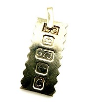 9ct Gold Ingot Pendant Heavy Solid Yellow Gold Ingot Pendant Great Investment
