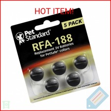 PetSafe Compatible RFA-188 Replacement Batteries 5-Pack