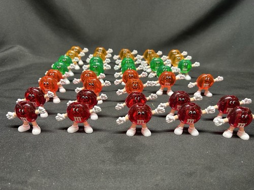 Lot of 37 Vintage M&M Candy Character Christmas Lights Covers EUC